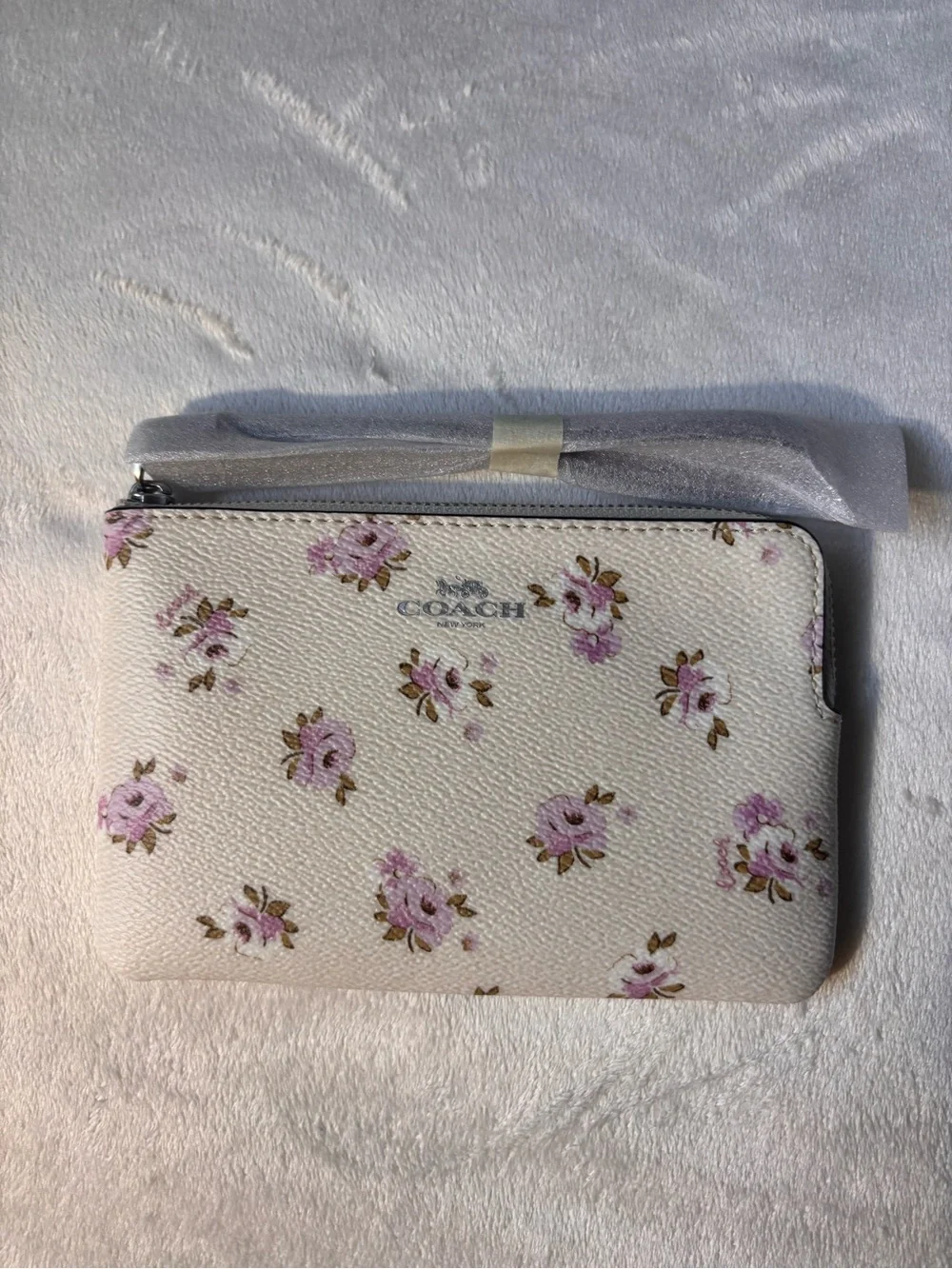 Coach Corner Zip Wristlet | Floral Print (CAL72)